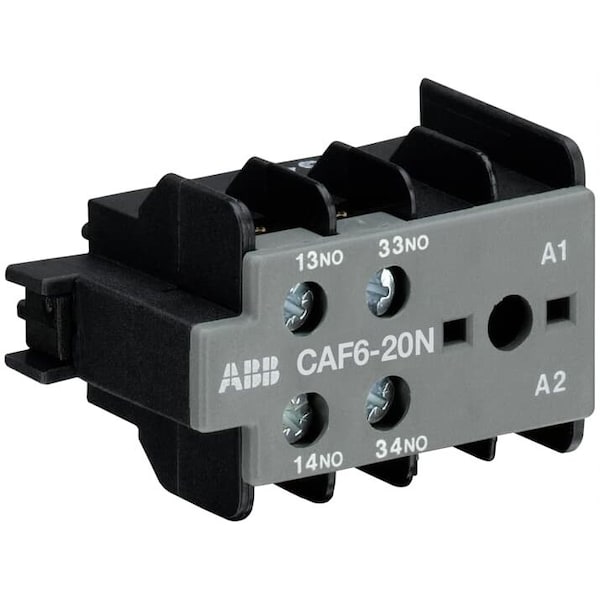 CAF6-20N, AUX, 2NO, B/C6-7/-01, FRONT , PK 10